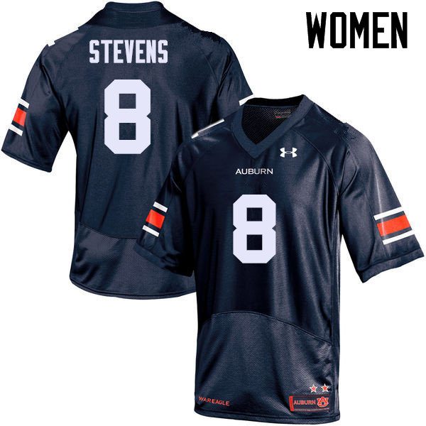 Women Auburn Tigers #8 Tony Stevens College Football Jerseys Sale-Navy - Click Image to Close